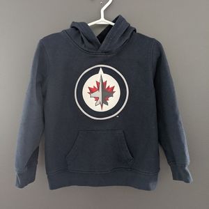 NHL Winnipeg Jets navy blue logo hoodie
